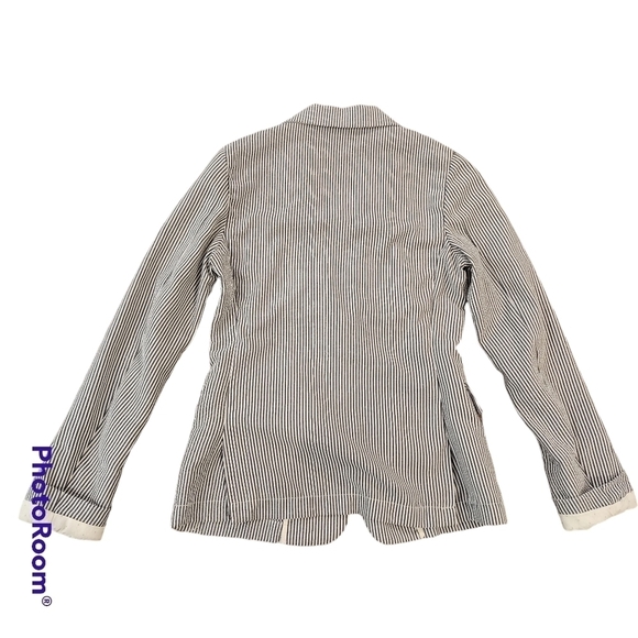 SCOTCH & Soda Maison Scotch Pin Stripe Button Front Blazer - small - Picture 6 of 9